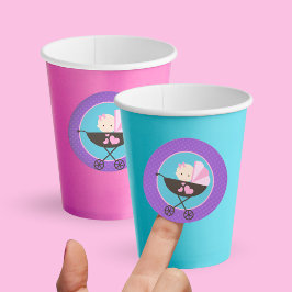 Meisje Babypop Cirkelronde Stickers