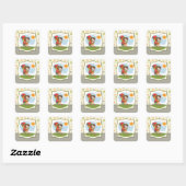 Meisje Backpacken Stickers (Vel)