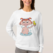 Meisje Badtijd Fun met Rubber Eend en Bubbels T-shirt (Voorkant)