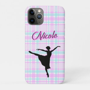 Meisje Ballerina Ballroom Dance Plaid Pastel Case-Mate iPhone Case