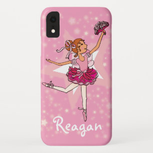 Meisje ballerina roze danser naam iphone case
