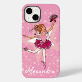 Meisje ballerina roze danseres Case-Mate iPhone case (Achterkant)