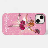 Meisje ballerina roze danseres Case-Mate iPhone case (Achterkant (horizontaal))