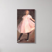 Meisje Ballet Dancer in een Roze Jurk