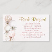 Meisje Balloon Boek Aanvraag Kaart Visitekaartje