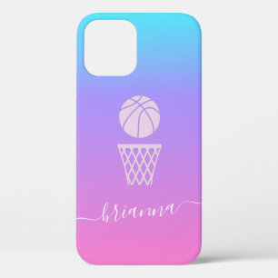 Meisje Basketbal Gepersonaliseerde Naam Basket Bal Case-Mate iPhone Case