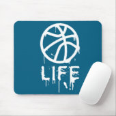 Meisje Basketbal Speler Mand Muismat (Met muis)