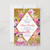 Meisje Bautizo Doop Spaanse Taal Kaart (Voorkant)