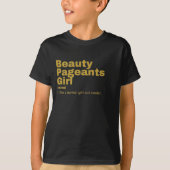  Meisje — Beauty Pageants T-shirt (Voorkant)