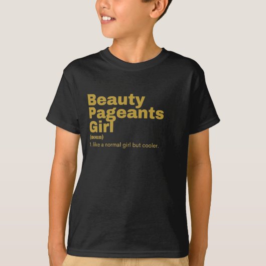  Meisje — Beauty Pageants T-shirt (Voorkant)