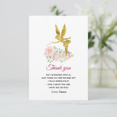 meisje bedankt je kaart (Staand voorkant)