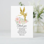 meisje bedankt je kaart (Staand voorkant)