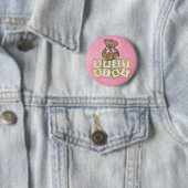Meisje Beer Baby Blocks Ronde Button 5,7 Cm (In situ)