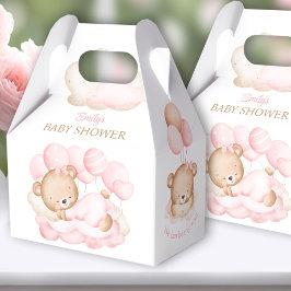 Meisje Beer Baby shower Gable Favor Box Bedankdoosjes