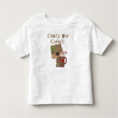 Meisje Beer gek voor cacao Kinder Shirts (Voorkant)