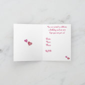 Meisje Beer Kids Verjaardag Uitnodiging (Binnen)