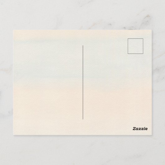 Meisje Beer met Blue Plaid Jurk en Ballon Briefkaart (Achterkant)