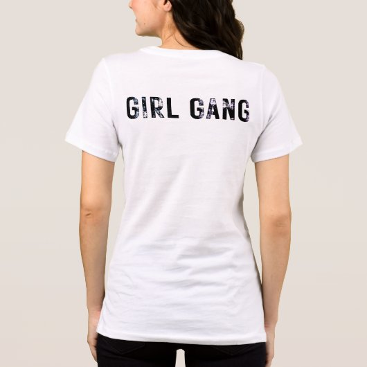 meisje bende retro esthetisch ontwerp Tri-Blend shirt (Achterkant)