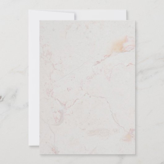 Meisje Bevestiging Bloemen Marmer Sweet Peas Scrip Kaart (Achterkant)