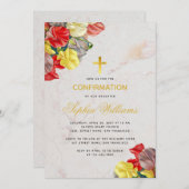 Meisje Bevestiging Bloemen Marmer Sweet Peas Scrip Kaart (Voorkant / Achterkant)