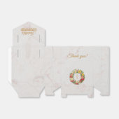 Meisje bevestiging Floral Marble Cross Roos krans Bedankdoosjes (Uitgevouwen)
