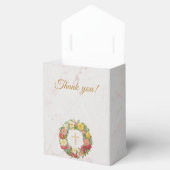 Meisje bevestiging Floral Marble Cross Roos krans Bedankdoosjes (Geopend)