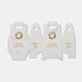 Meisje bevestiging kruis Roos krans marmer bloemen Bedankdoosjes (Uitgevouwen)