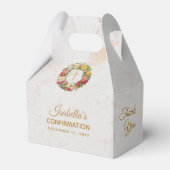Meisje bevestiging kruis Roos krans marmer bloemen Bedankdoosjes (Voorkant Zijde)
