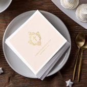 Meisje Bevestiging Roze Goud Kruis Kreeft Religieu Servet