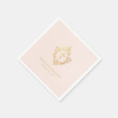 Meisje Bevestiging Roze Goud Kruis Kreeft Religieu Servet (Hoek)