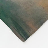 Meisje bewondering van een bloem in haar handen fleece deken (Hoek)