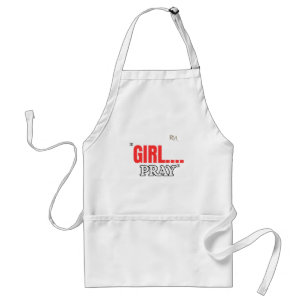 Meisje Bid T-Shirt Christelijk T-Shirt Gebaseerd Standaard Schort