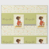 Meisje biddend inpakpapier (Vlak)