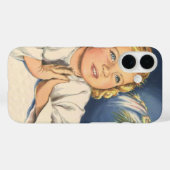 Meisje bidt aan Jezus Christus, beddengoed Case-Mate iPhone Case (Achterkant (horizontaal))