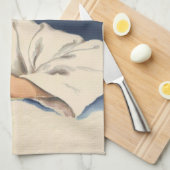 Meisje bidt aan Jezus Christus, beddengoed Theedoek (Quarter Fold)