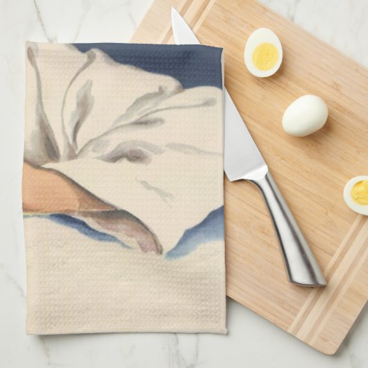 Meisje bidt aan Jezus Christus, beddengoed Theedoek (Quarter Fold)