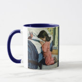 Meisje bidt in Bedtime, het gebed van de Heer Mok (Links)