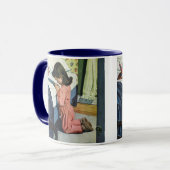 Meisje bidt in Bedtime, het gebed van de Heer Mok (Voorkant links)