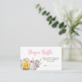 Meisje Bierbrouwen en Flessenluier Raffle Informatiekaartje (Staand voorkant)