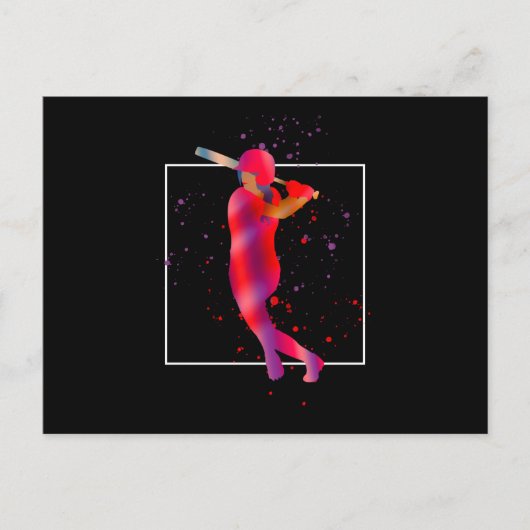 Meisje bij Bat Briefkaart (Voorkant)