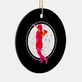 Meisje bij Bat Keramisch Ornament (Rechts)