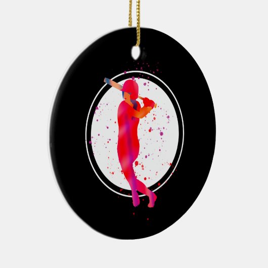 Meisje bij Bat Keramisch Ornament (Rechts)