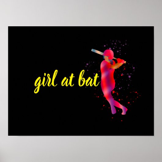 Meisje bij Bat Poster (Voorkant)
