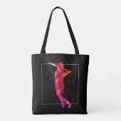 Meisje bij Bat Tote Bag (Achterkant)