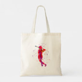 Meisje bij Bat Tote Bag (Achterkant)