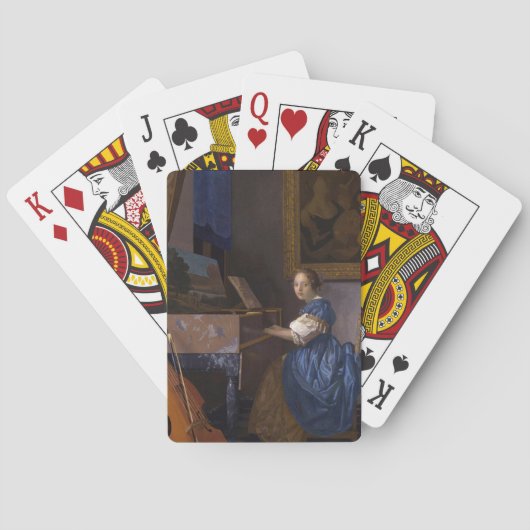 Meisje bij de Piano Speelkaarten (Achterkant)
