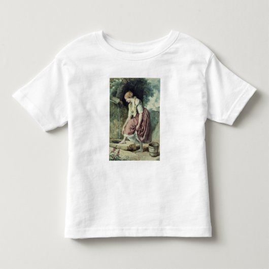 Meisje bij een conduit kinder shirts (Voorkant)