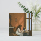 Meisje bij een naaimachine (Edward Hopper) Kaart (Staand voorkant)