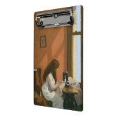 Meisje bij een naaimachine (Edward Hopper) Mini Klembord (Angled2)