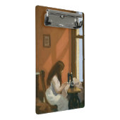 Meisje bij een naaimachine (Edward Hopper) Mini Klembord (Schuin)